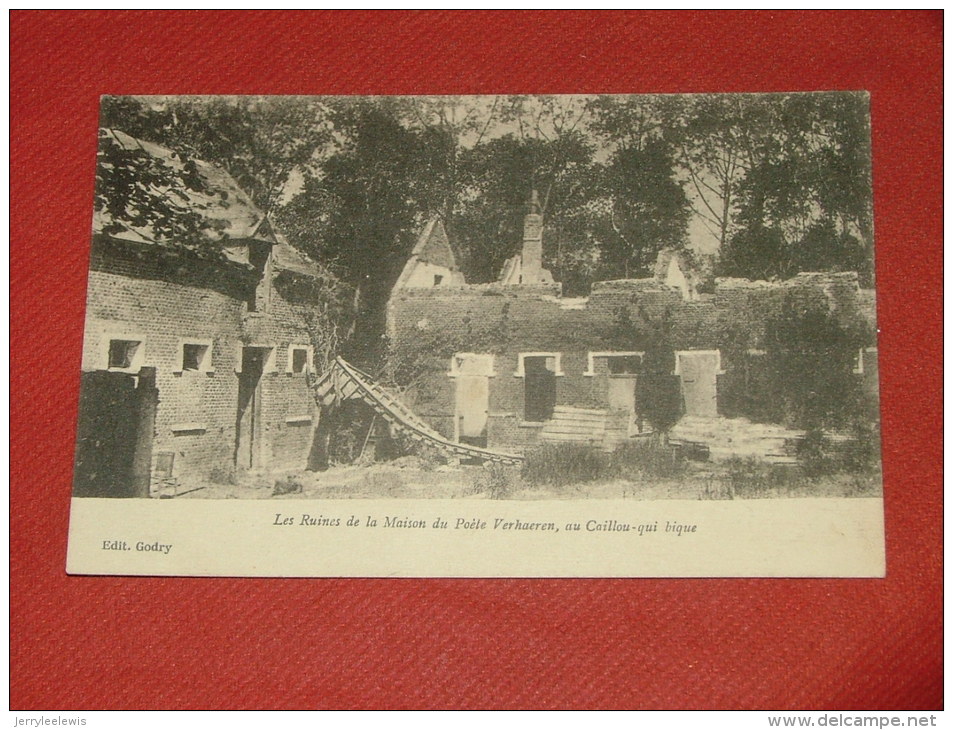 ROISIN -  Caillou Qui Bique  - Ruines De La Maison Verhaeren  - 1925 - Honnelles