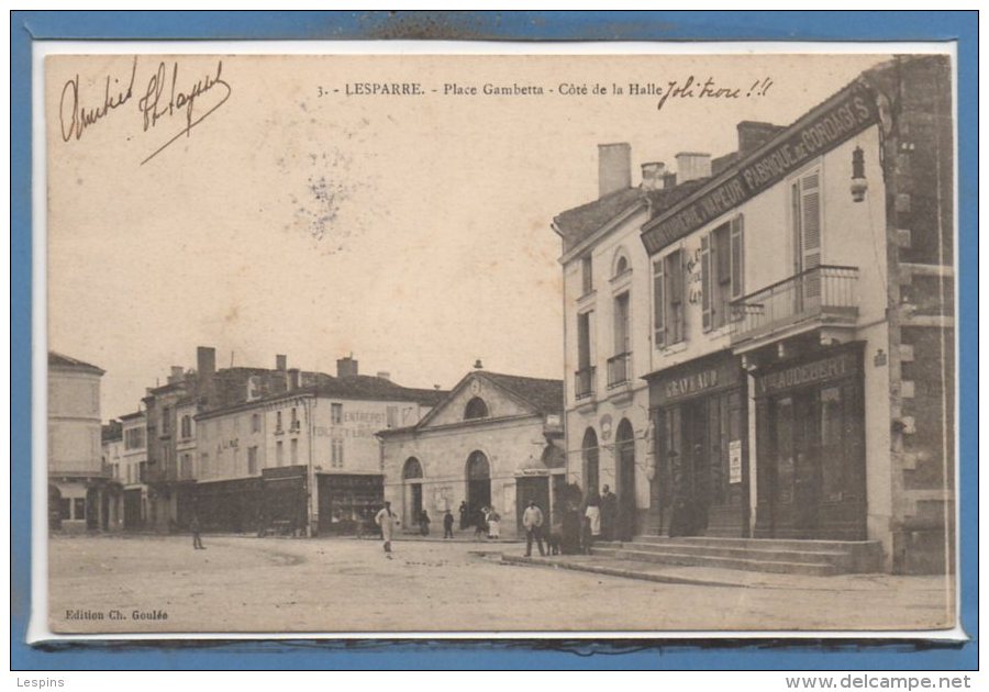 33 - LESPARRE --  Place Gambetta - Coté.... - Lesparre Medoc