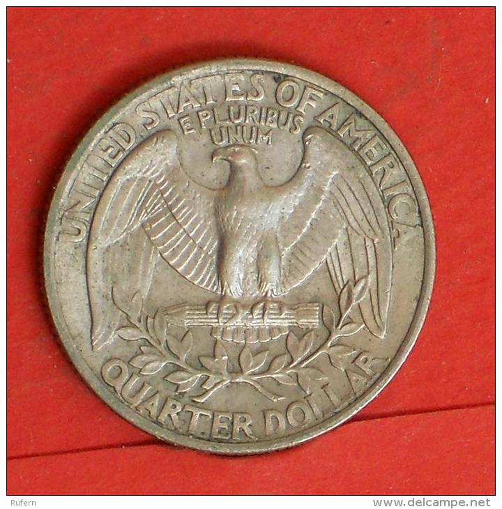 USA  25  CENTS  1977   KM# A164a  -    (Nº03732) - 1932-1998: Washington