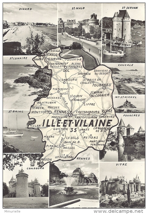 ILLE ET VILAINE Multivues CPA 1619 - Autres & Non Classés