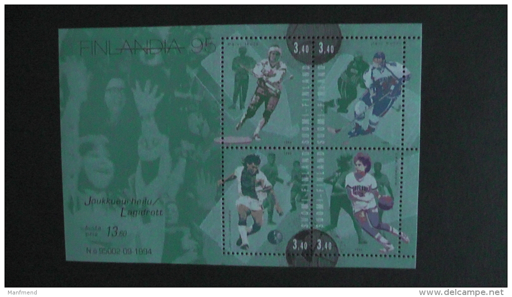 Finland - Mi.Nr. 1284-7, Bloc 15 **MNH - 1995 - Look Scan - Blocchi E Foglietti