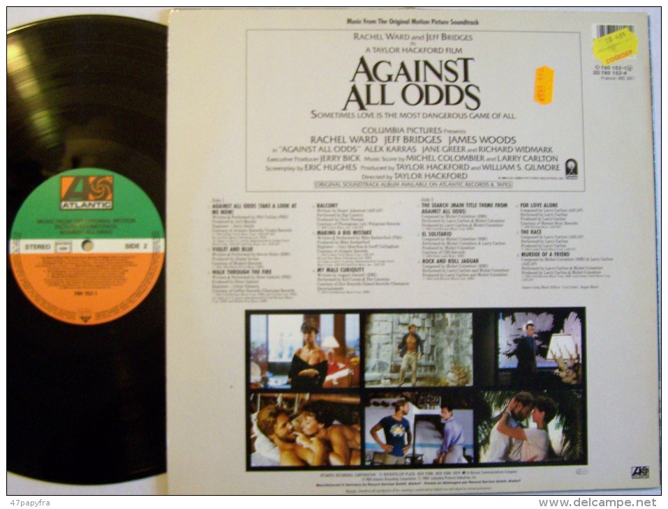 Phil COLLINS Stevie NICKS Peter GABRIEL LP Contre Toute Attente Against All Odd - Musique De Films