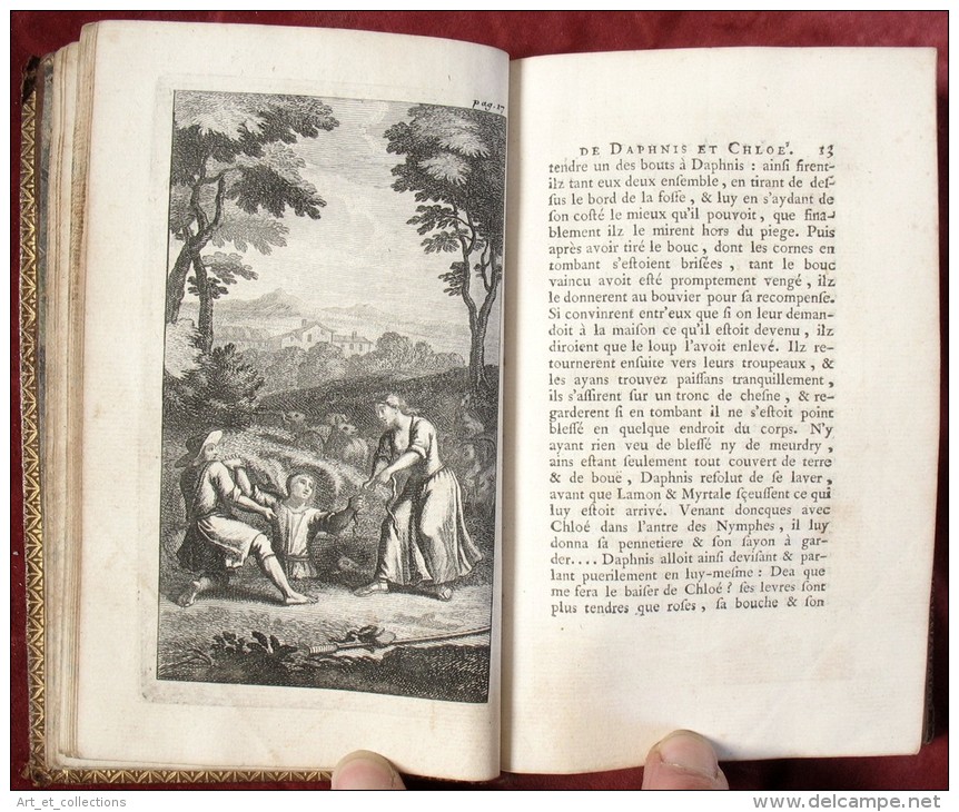 DAPHNIS et CHLOÉ / Longus / Belle Édition de 1731 Illustrée par J.-B. SCOTIN