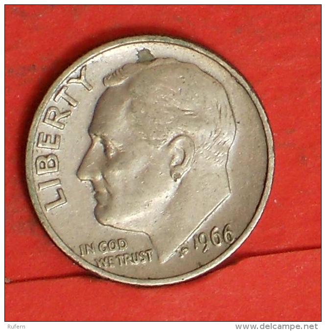 USA  1  Dime  1966   KM# 195a  -    (Nº03751) - 1946-...: Roosevelt