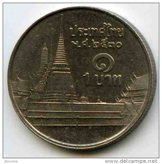 Thaïlande Thailand 1 Baht 2530 ( 1987 ) KM 183 - Thaïlande