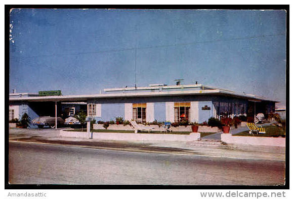 MOTEL Postcard: PALM SPRINGS, CA, Ste. Wilden Arms, 1950s Cars - Palm Springs