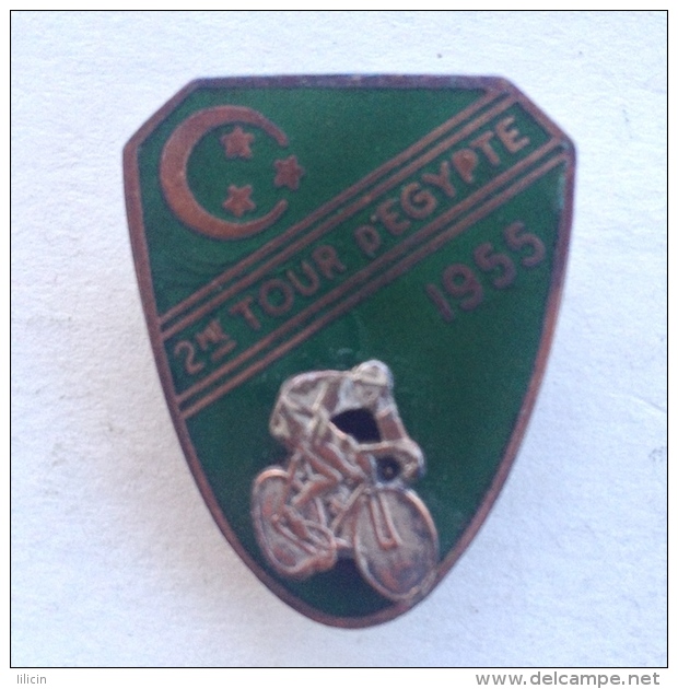 Badge Pin ZN000424 - Bicycle (cycling) 2nd Tour D'Egypte 1955 - Radsport