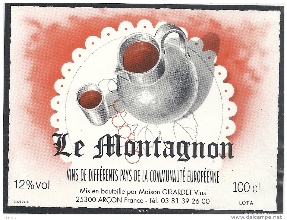 CUVEE LE  MONTAGNON------MIS EN BOUTEILLE PAR GIRARDET --ARCON----- - Mountains