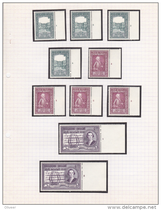 987-988  Plnr. 1-4 + 989 Plnr. 1-2 - Zegels ** MNH - Plakker In De Rand - Cote 36 € - ....-1960