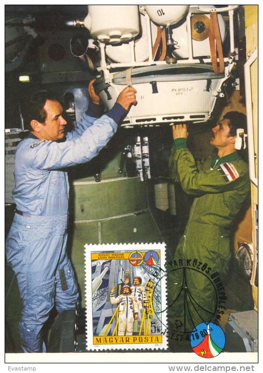 HUNGARY - 1980.Maximum Card VI.-  Intercosmos Cooperative Space Program(USSR-HUNGARY) Mi:3430. - Maximumkarten (MC)