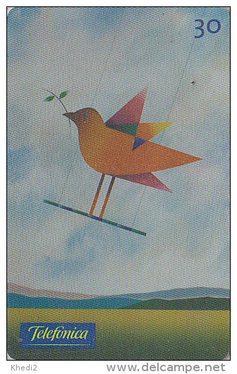 Télécarte Brésil - OISEAU Sur Balançoire - Bird Brazil Phonecard - Vogel Telefonkarte / Ave Uccello - 2421 - Pájaros Cantores (Passeri)