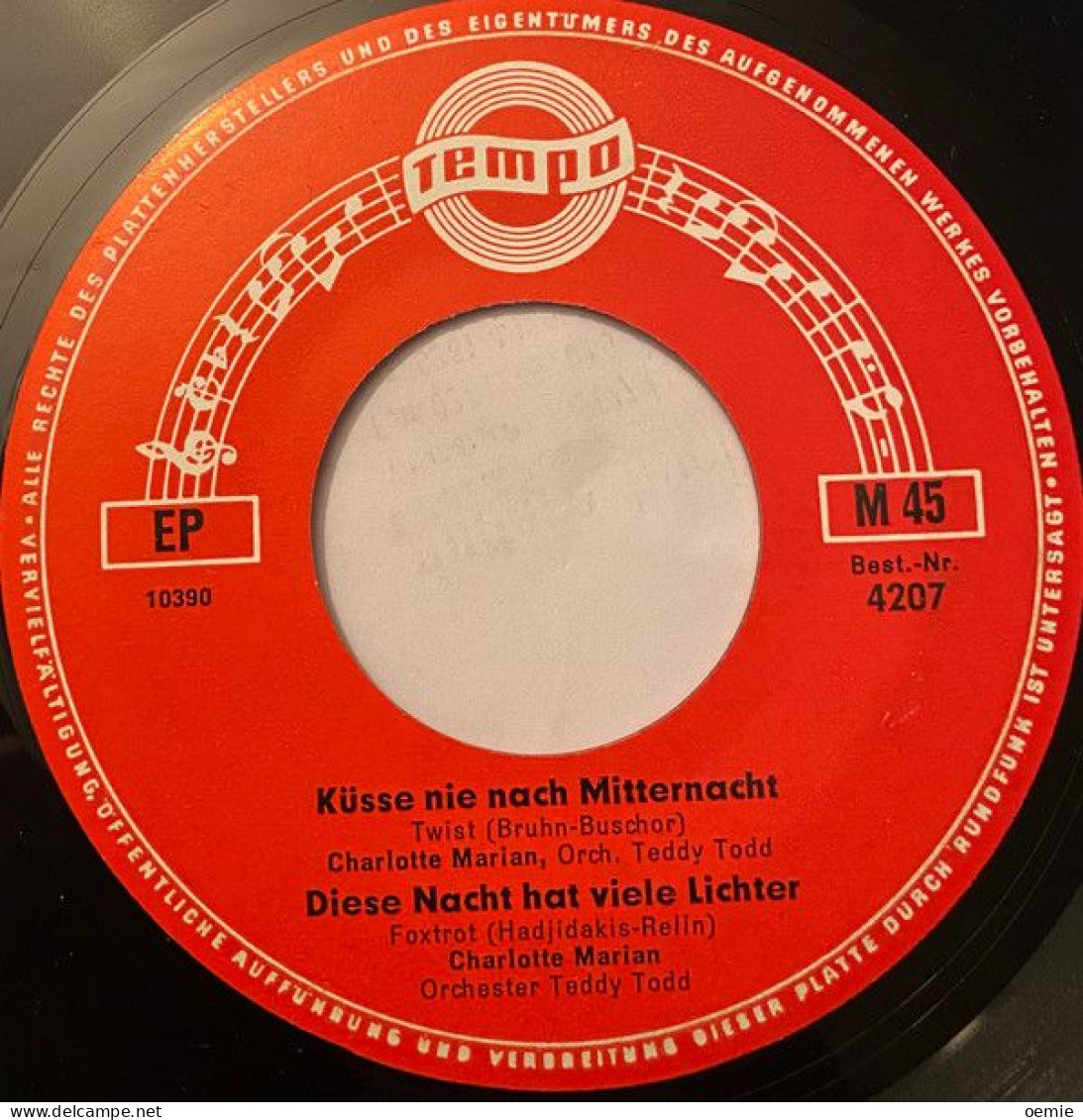JIMMY  FIELDS BOBBY  CHARLOTTE MARION °  DAS WAR MEIN SCHONSTER TANZ +++ - Otros - Canción Alemana