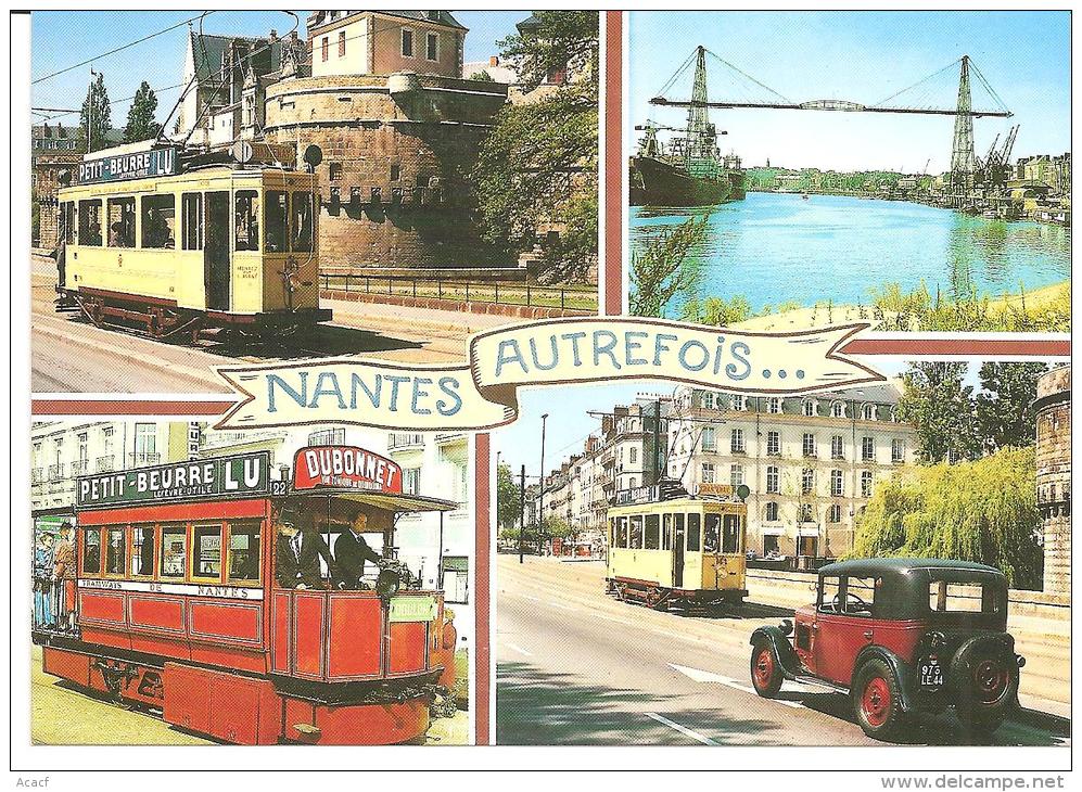 Nantes Autrefois 44C227 - Motrice 144 Et Motrice Mékarski En Parade à Nantes (44) - - Tramways