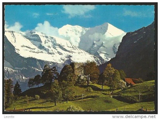 RUINE TELLENBURG Bei Frutigen An BLS Fisistöcke Balmhorn-Alteis Spiez 1980 - Frutigen