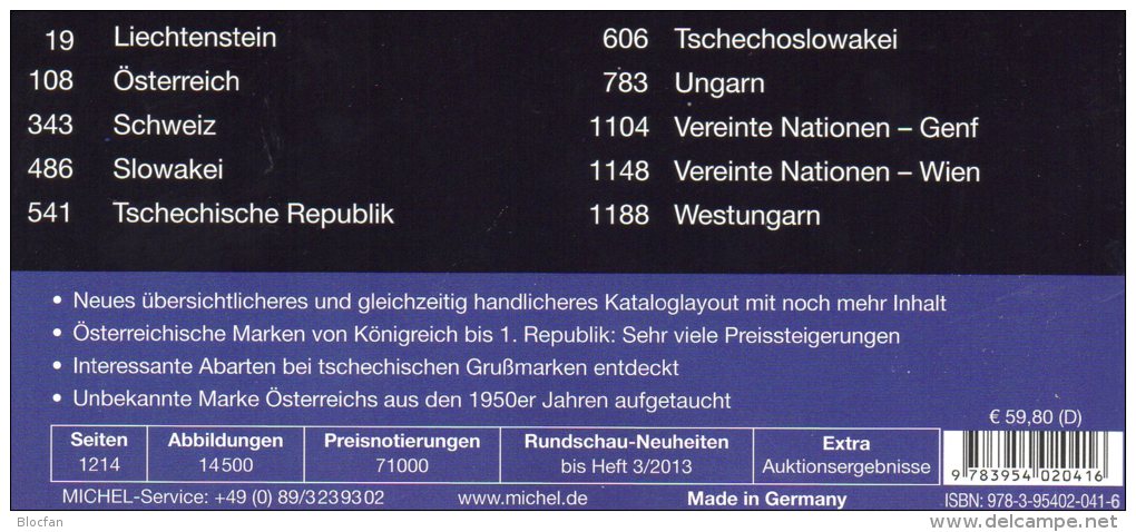 MICHEL Band 1+5 Stamp Europa Katalog 2013 Neu 120€ Stamps Mitteleuropa: A CZ CSR HU FL SK Nord-EU: SF N S Est Lit DK Lat - Magazines & Catalogs