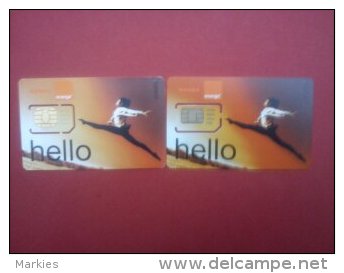 2 Cartes GSM Orange (Mint,Neuve) Rare ! - [2] Prepaid & Refill Cards