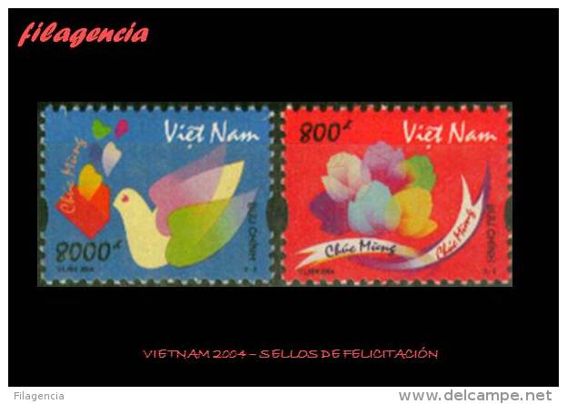 ASIA. VIETNAM MINT. 2004 SELLOS DE FELICITACIÓN - Vietnam