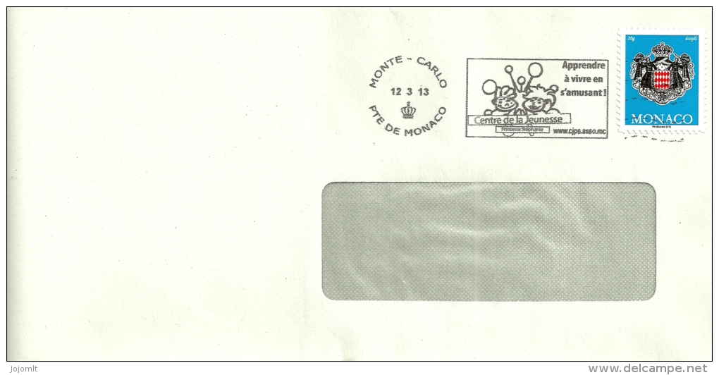 Monaco - (B) - Flamme - Lettre - Enveloppe - EMA - Enveloppe Postale - Franking Machines (EMA)