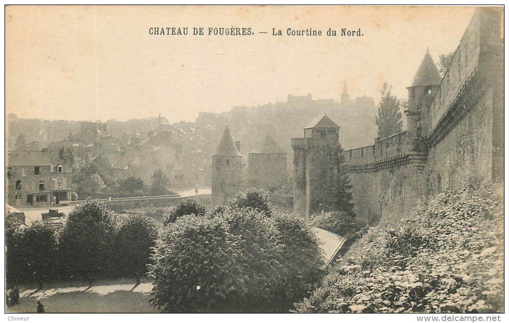 FOUGERES ILE  CHATEAU LA COURTINE DU NORD - Fougeres