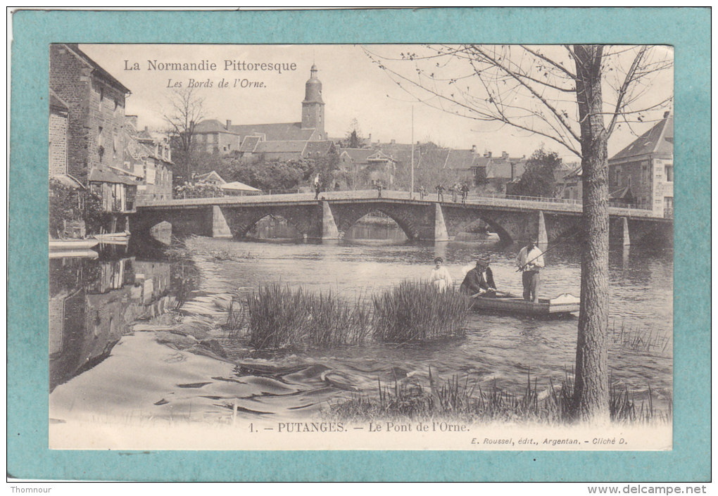 61  -  PUTANGES  -  LE  PONT  DE  L ' ORNE  -  BELLE CARTE  ANIMEE  - - Putanges