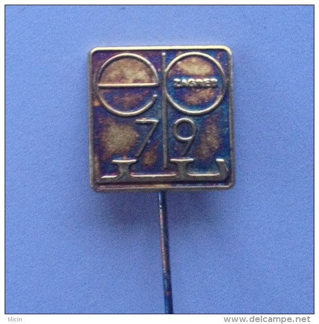 Badge Pin ZN000454 - Ice Skating Yugoslavia Croatia Zagreb European Championships 1979 - Eiskunstlauf