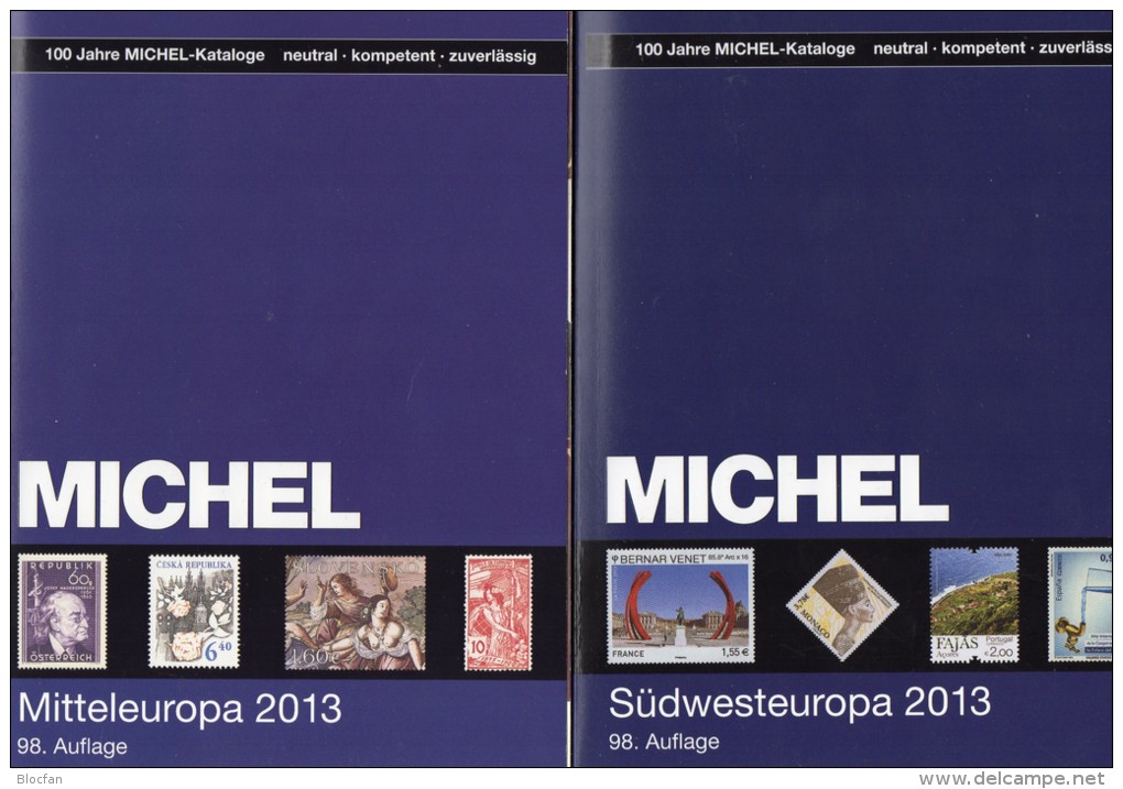Part 1+7 Stamp MICHEL Europa Catalog 2014 New 120€ Middleeurope A CZ CSR HU FL East-EU Moldawia Polska Russia SU Ukraine - Autres & Non Classés