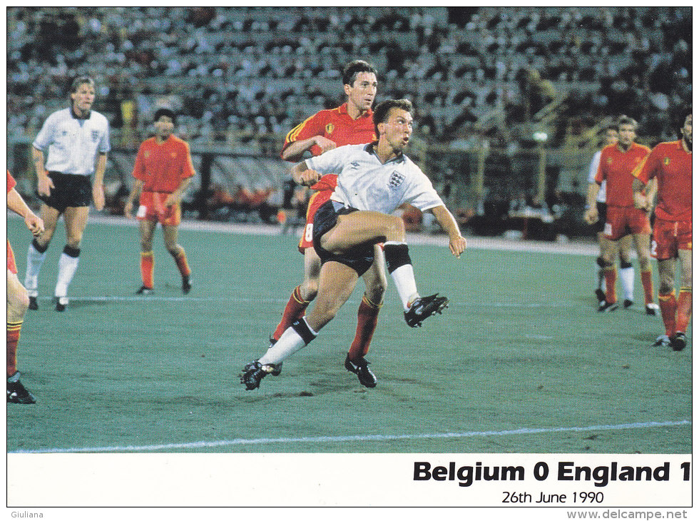 Cartolina Italia 1990 - Belgio-Inghilterra 0-1 - 1990 – Italien