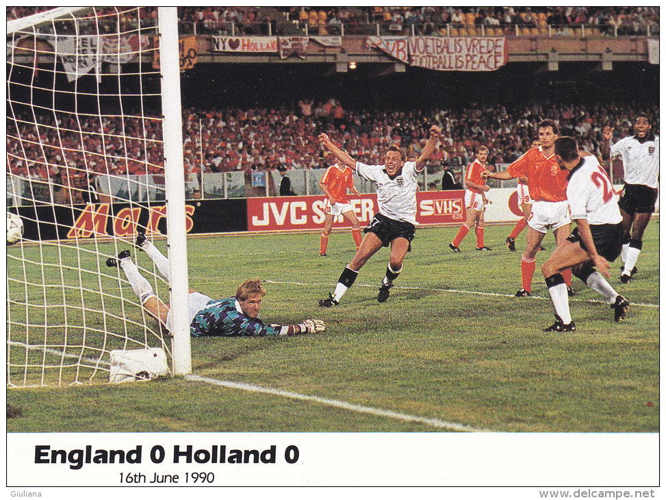 Cartolina Italia 1990 - Inghilterra-Olanda 0-0 - 1990 – Italien