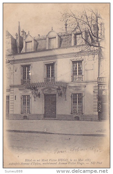 75 - Paris - Hôtel Où Est Mort Victor Hugo, Avenue Victor Hugo (précurseur) - Autres Monuments, édifices