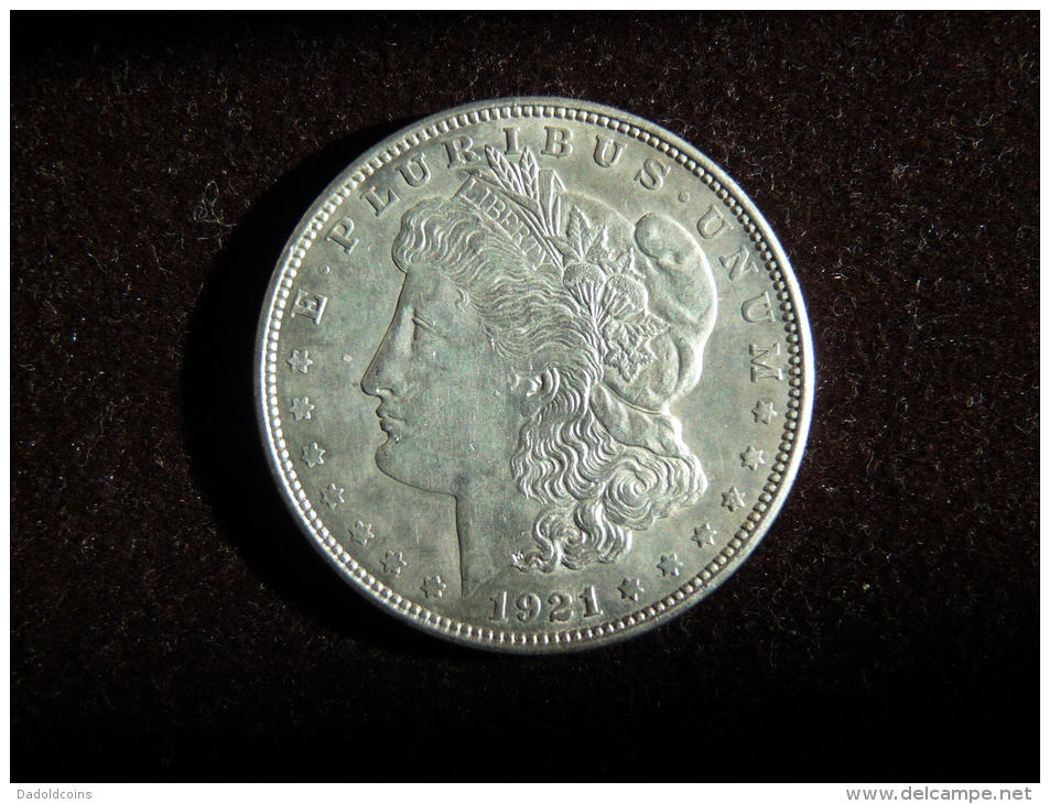 United States USA Etats-Unis 1 Dollar Morgan Silver Argent Plata 1921 Very Good Conditions. See Images - 1878-1921: Morgan