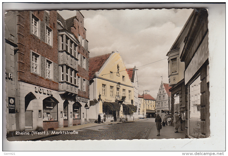 4440 RHEINE, Marktstrasse, Löwen Apotheke, 1962 - Rheine