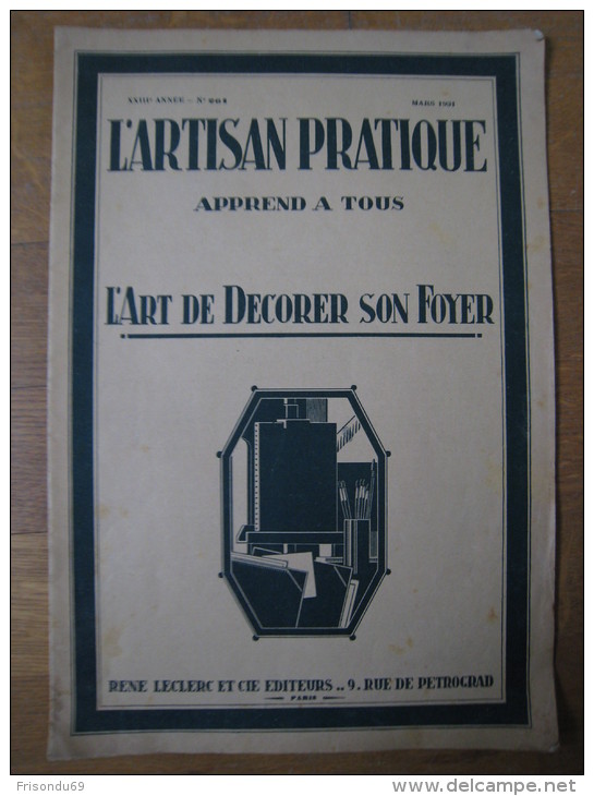 L'artisan Pratique . N 261 . Mars 1961 - Décoration Intérieure