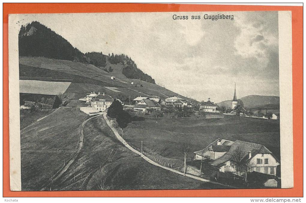 FEL385, Gruss Aus Guggisberg, Circulée 1915 - Guggisberg