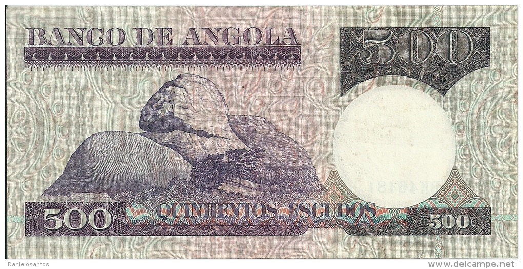 Angola 500 Escudos Luiz De Camoes 1973  (Please See Scan) - Angola