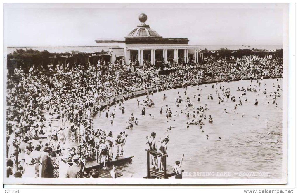 LANCS - SOUTHPORT - SEA BATHING LAKE RP  La2165 - Southport