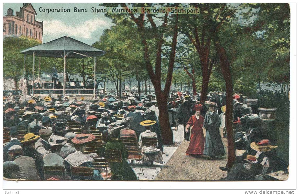 LANCS - SOUTHPORT - CORPORATION BAND STAND 1908 La2169 - Southport