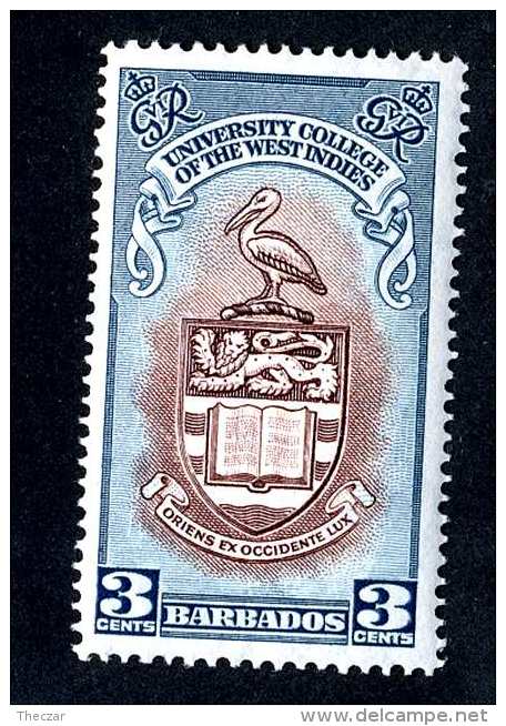 837) Barbados 1951 Sc.#228  Mint* Vlh  ( Cat.$.60 ) Offers Welcome! - Barbados (...-1966)