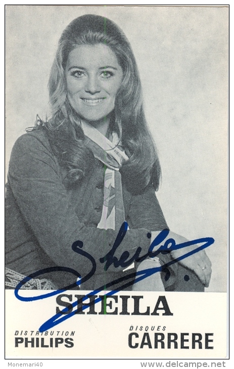 SHEILA, Chanteuse (Photo Dédicacée Au Début Des Années 1970) - Autogramme