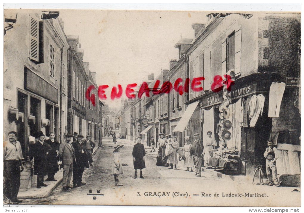 18 -   GRACAY - RUE DE LUDOVIC MARTINET - - Graçay