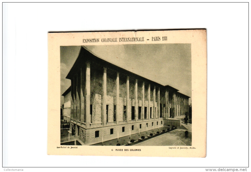 12 CP PARIS   EXPO Coloniale Internationale  1931 Cameroun Togo Maroc Angor Vat Cambodge Congo Belge