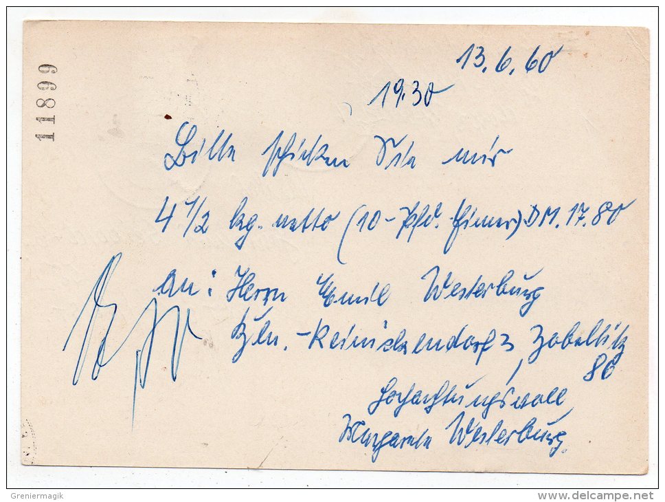 Entier Postal  8 Pf 1960 - DDR Berlin Deutsche Bundespost - Postcards - Used