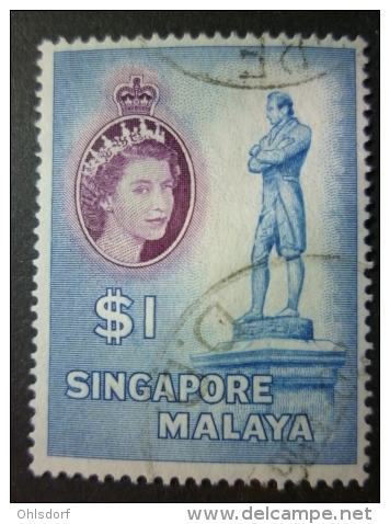 SINGAPORE 1955: Sc 40 / YT 40 / Tan Standard 53, O - FREE SHIPPING ABOVE 10 EURO - Singapour (1959-...)