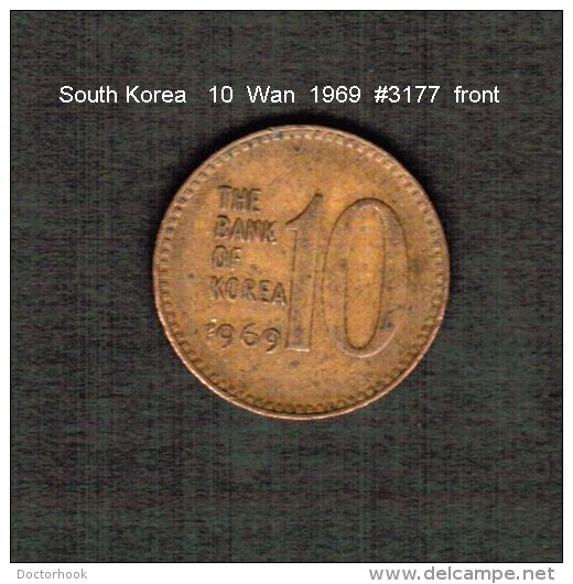 SOUTH KOREA    10  WON  1969  (KM # 6) - Korea (Zuid)