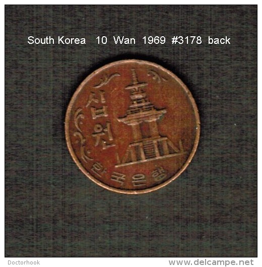 SOUTH KOREA    10  WON  1969  (KM # 6) - Korea, South