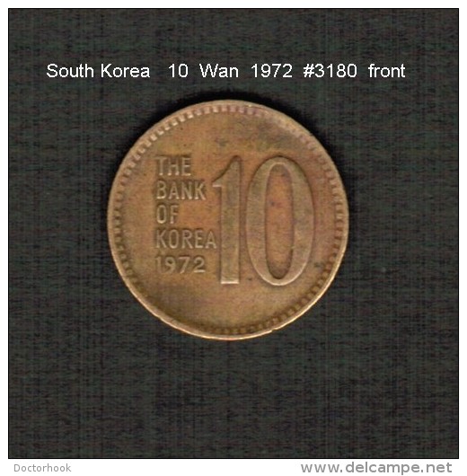 SOUTH KOREA    10  WON  1972  (KM # 6a) - Korea, South