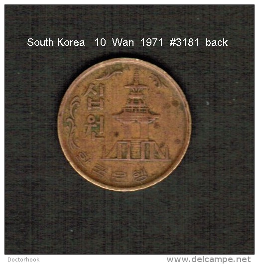 SOUTH KOREA    10  WON  1971  (KM # 6a) - Corea Del Sud