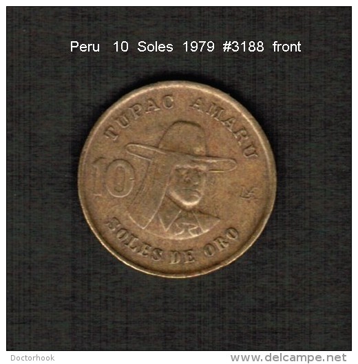 PERU    10  SOLES  1979  (KM # 272.2) - Peru