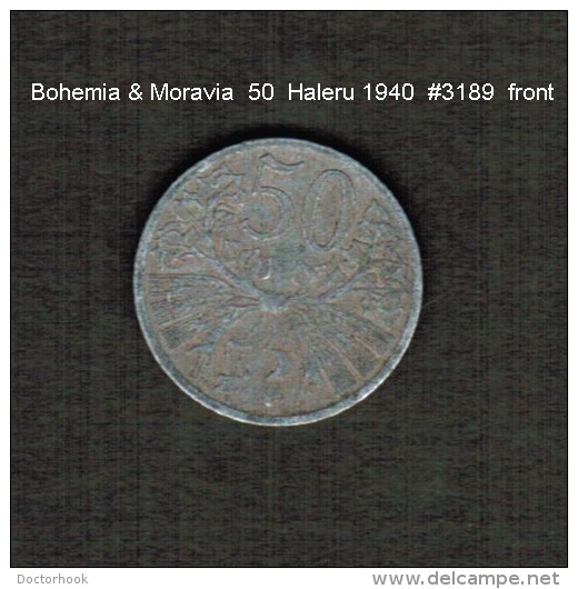 BOHEMIA &amp; MORAVIA    50  HALERU  1940  (KM # 3) - Other - Europe