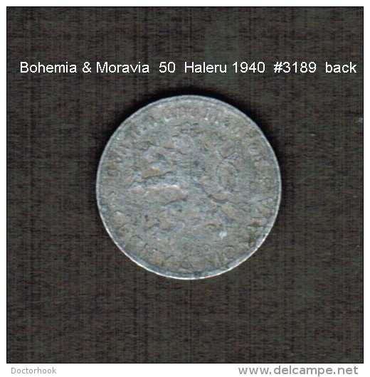 BOHEMIA &amp; MORAVIA    50  HALERU  1940  (KM # 3) - Other - Europe