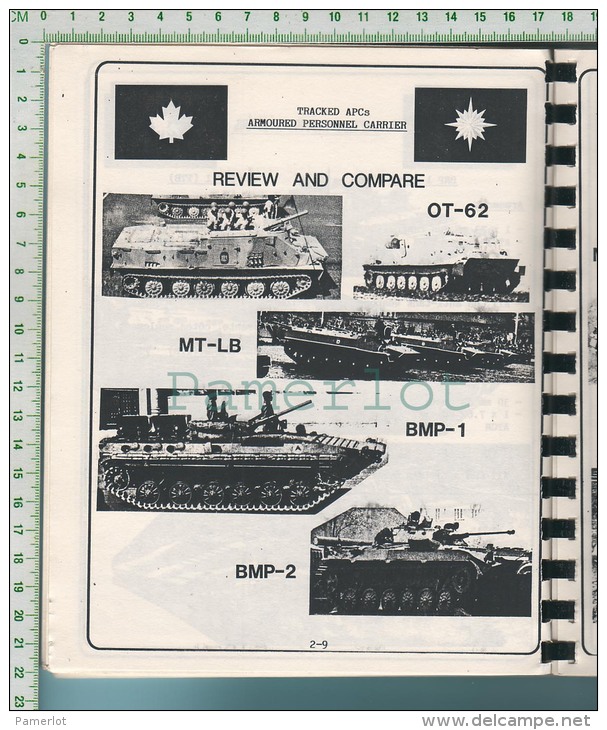 Canada (1ere Div.infantry Weapons, Camion 4X4, Tracked APCs,old Generation Tanks, Mil Transport Aircrafts Etc.) 8 Scans - Documents